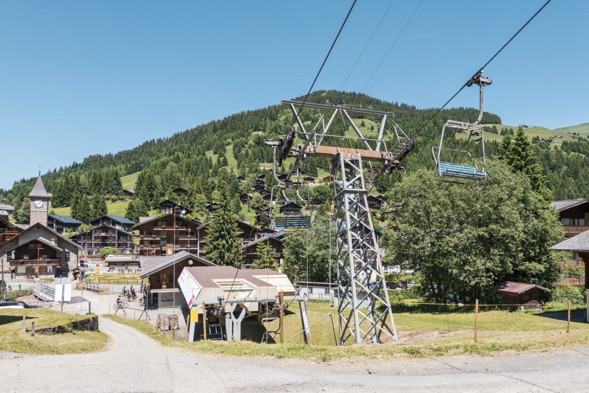 Sesselbahn Morgins - La Foilleuse in den Portes du Soleil