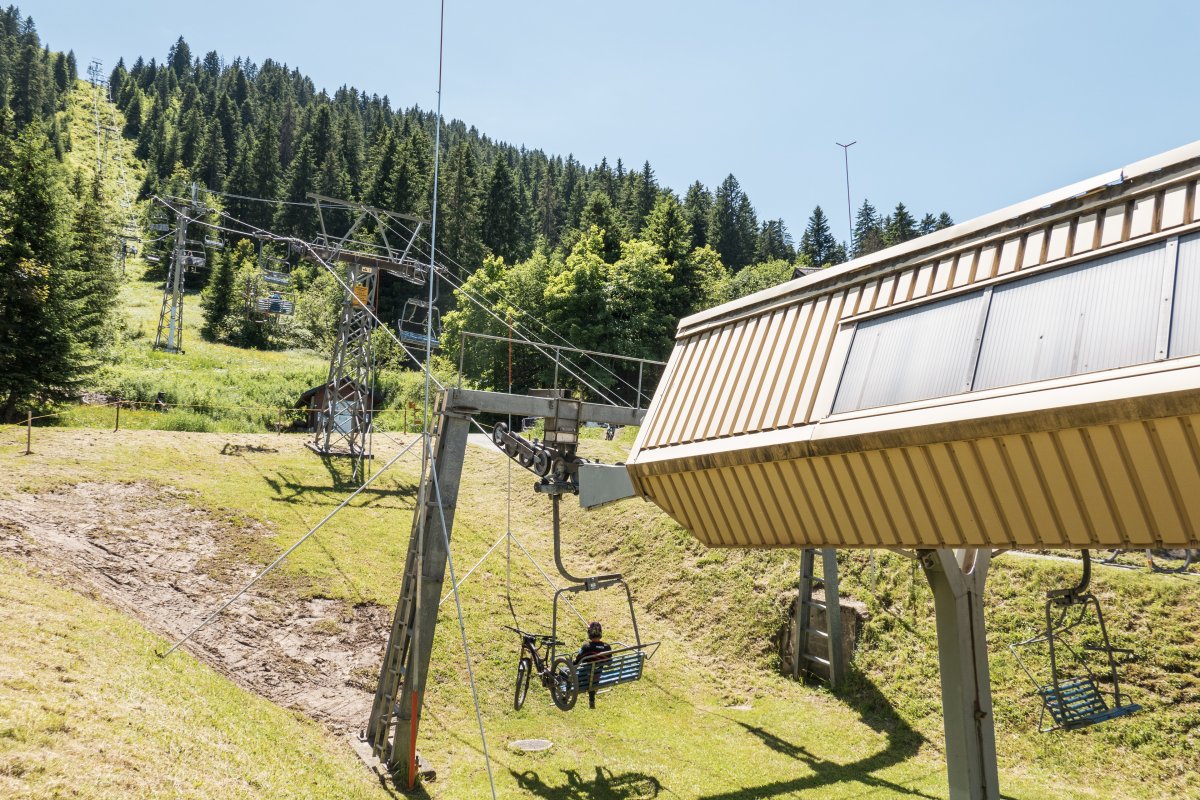Sesselbahn Morgins - La Foilleuse in den Portes du Soleil
