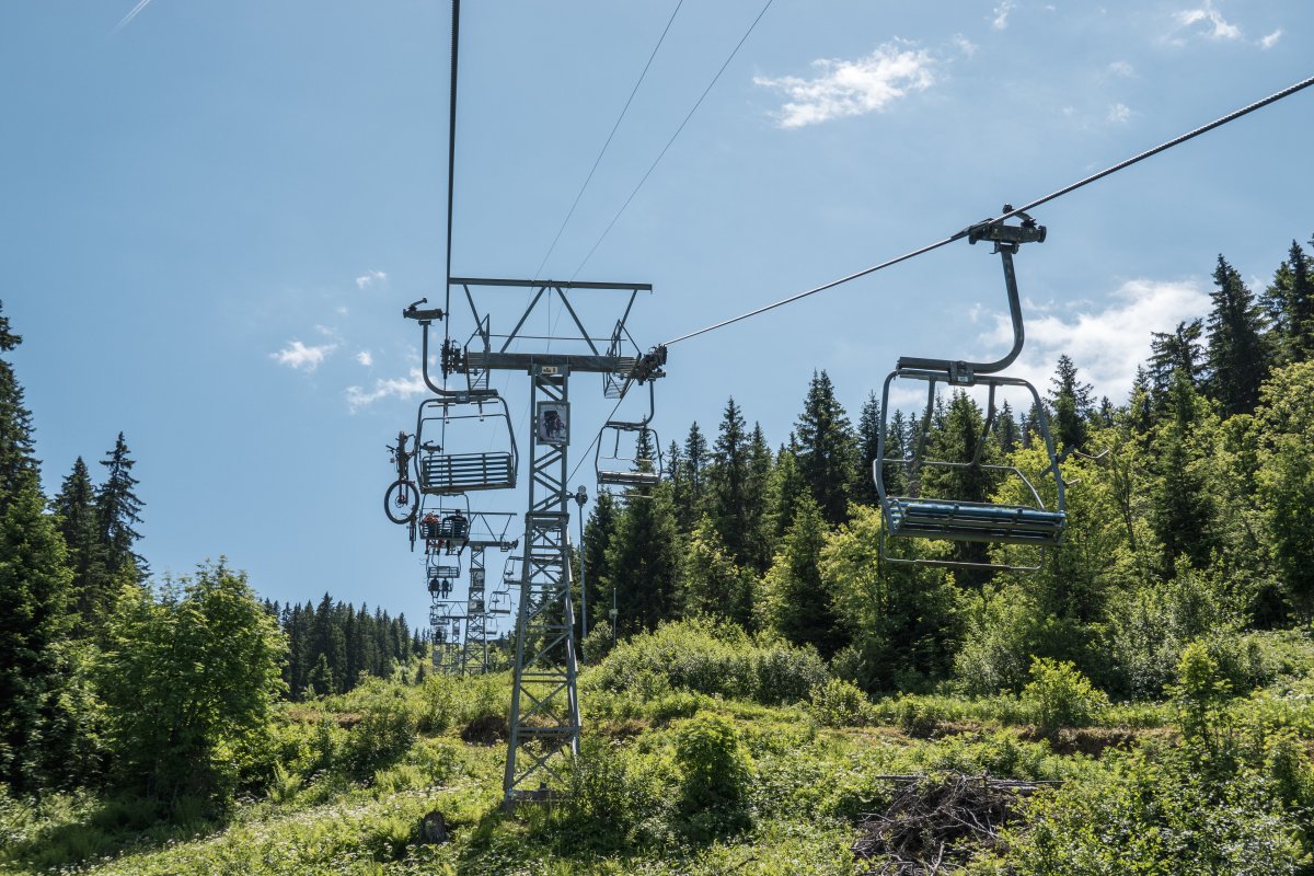 Sesselbahn Morgins - La Foilleuse in den Portes du Soleil