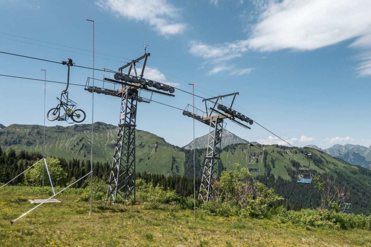 Sesselbahn Morgins - La Foilleuse in den Portes du Soleil
