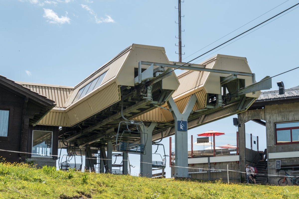Bergstation der Sesselbahn Morgins-Foilleuse, Juni 2022