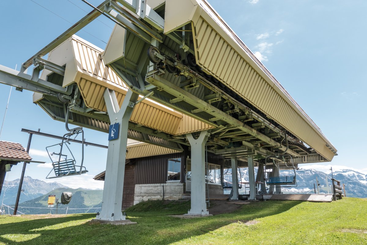 Bergstation der Sesselbahn Morgins-Foilleuse, Juni 2022