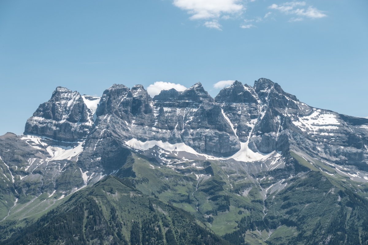Dents du Midi im Sommer
