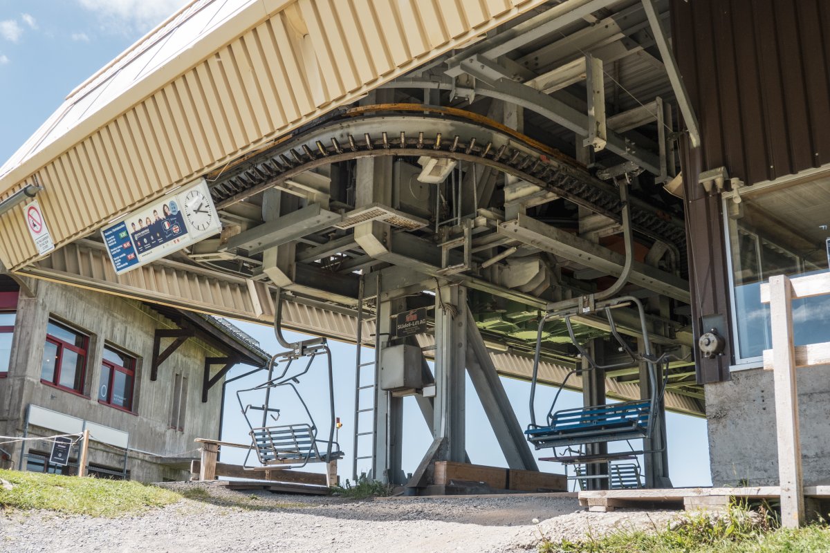 Bergstation der Sesselbahn Morgins-Foilleuse, Juni 2022