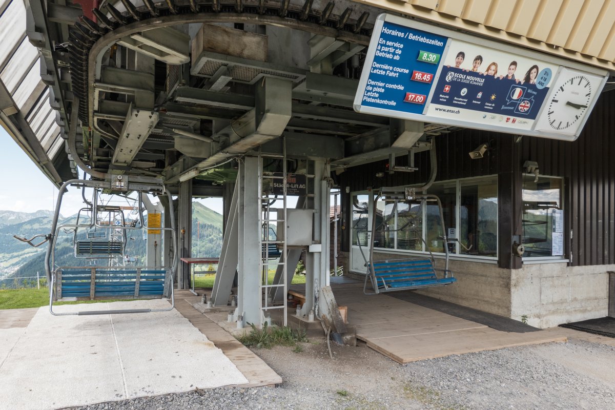 Bergstation der Sesselbahn Morgins-Foilleuse, Juni 2022
