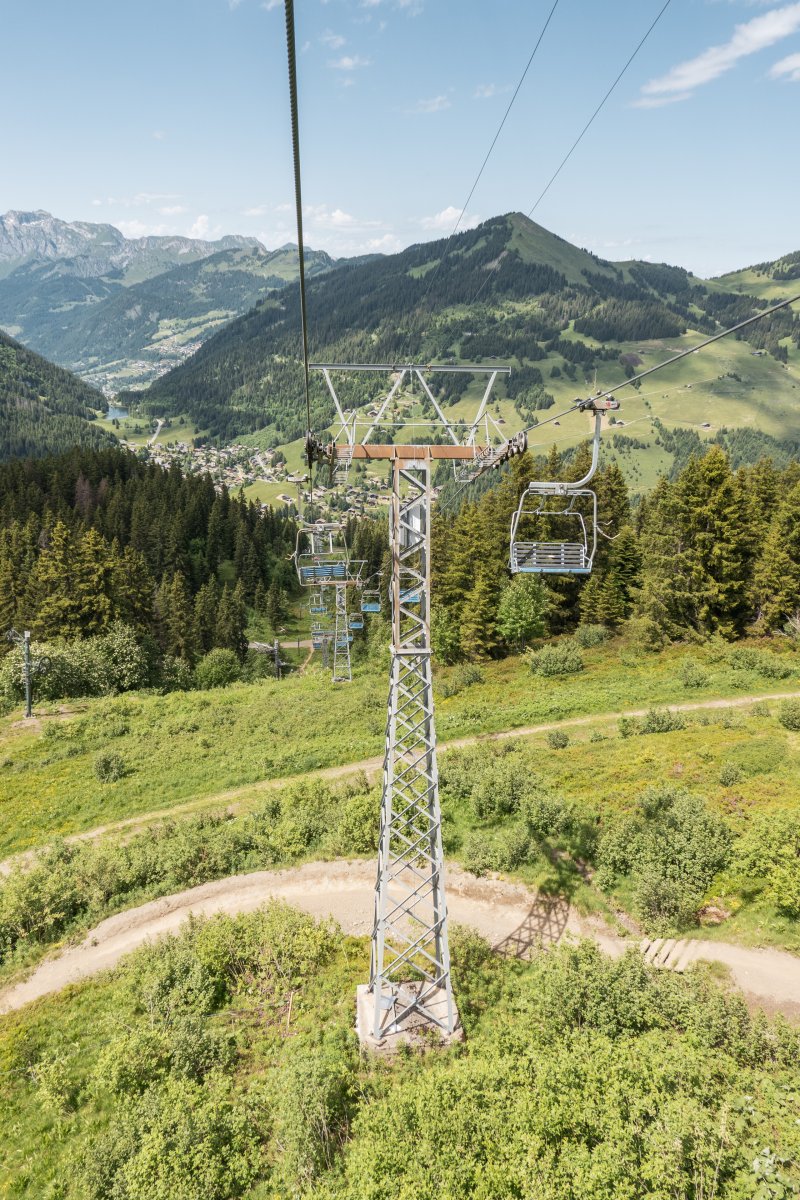 Sesselbahn Morgins - La Foilleuse in den Portes du Soleil