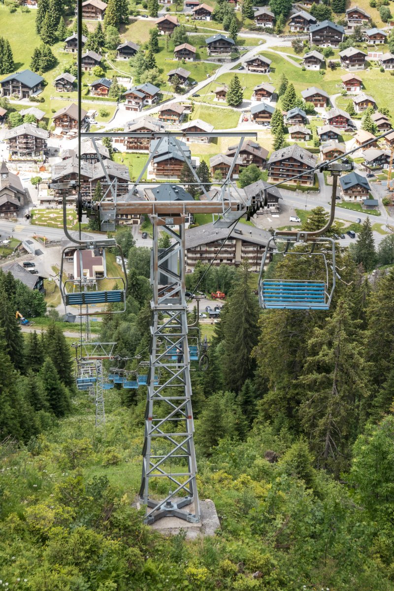 Sesselbahn Morgins - La Foilleuse in den Portes du Soleil