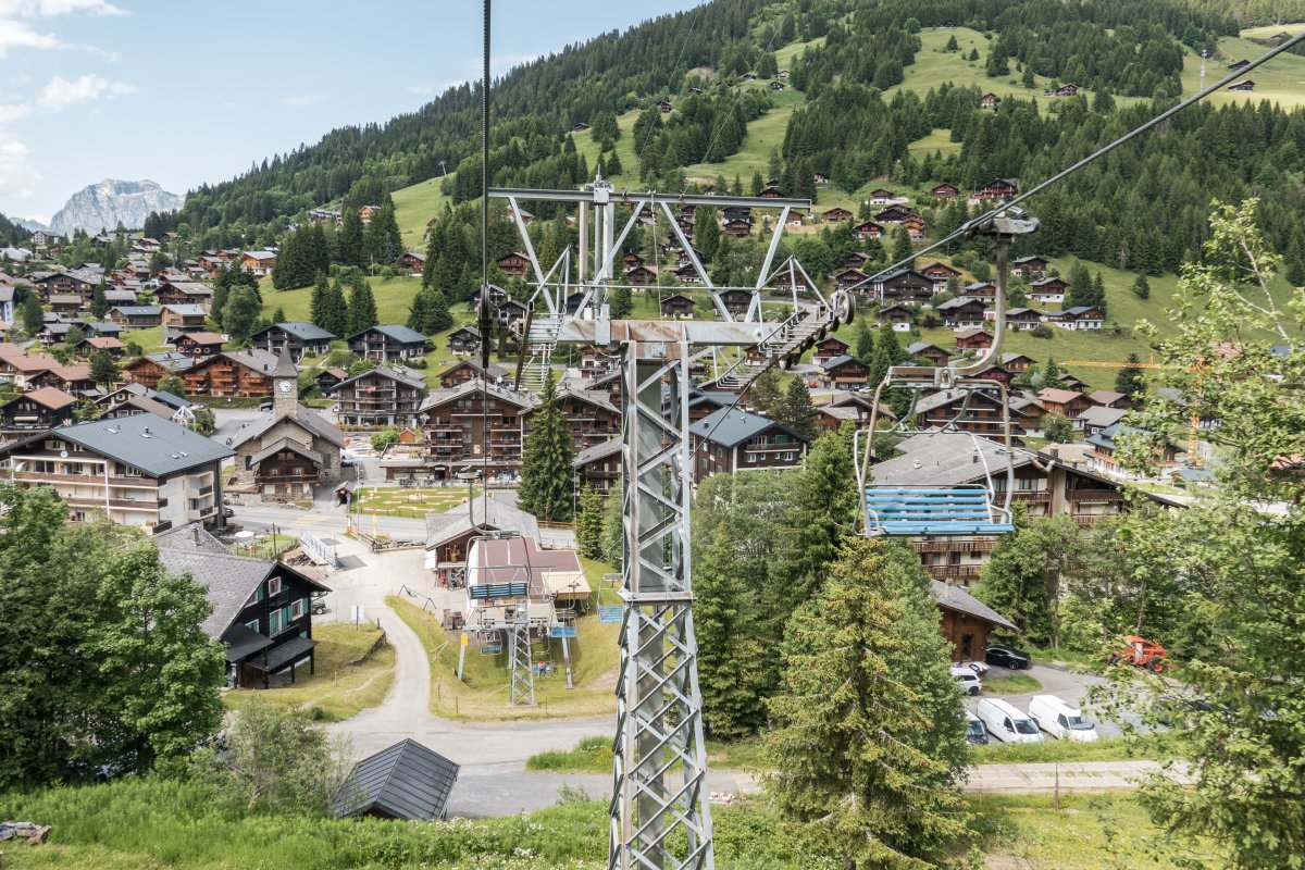 Sesselbahn Morgins - La Foilleuse in den Portes du Soleil