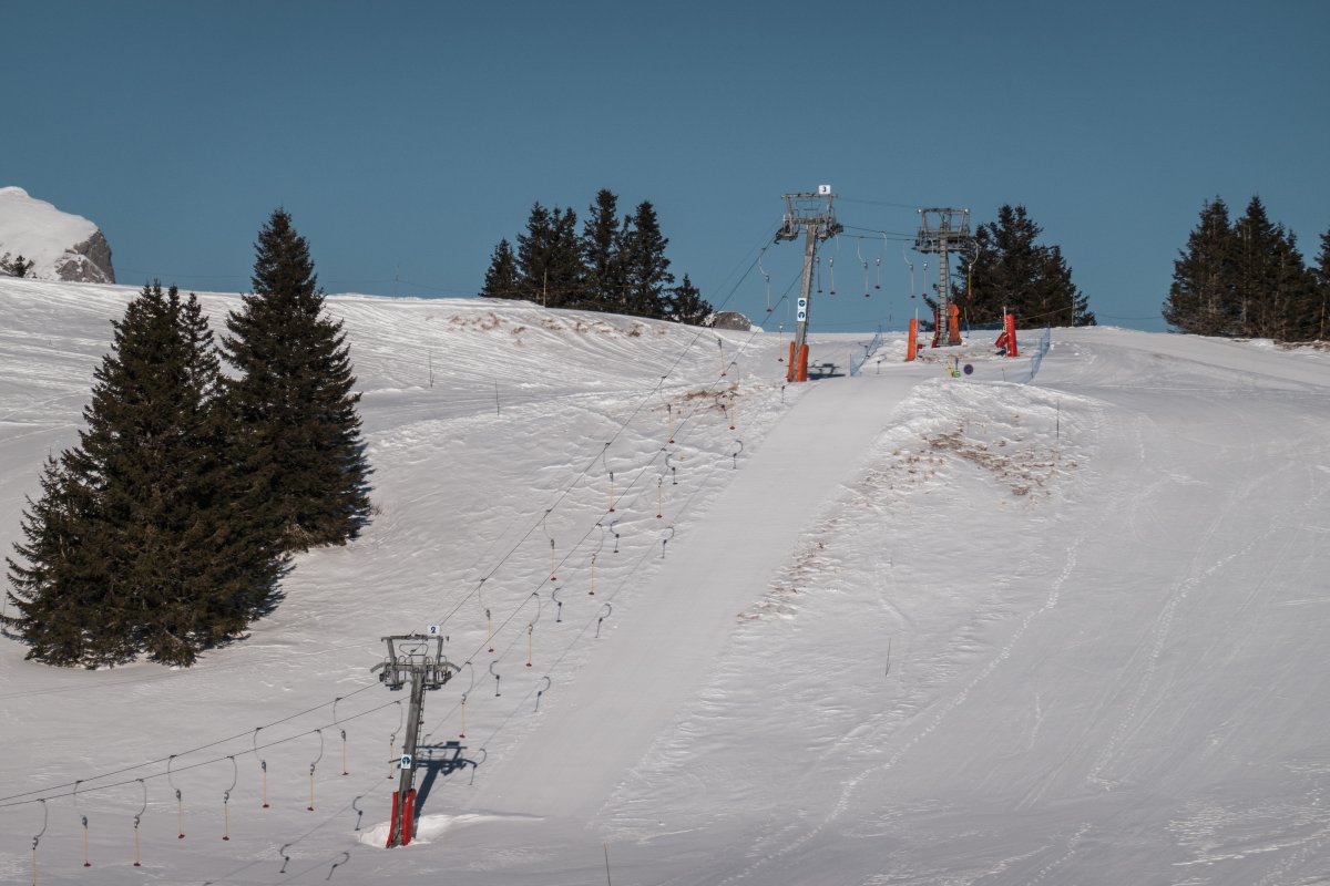 Schlepplift Douanier, Februar 2023