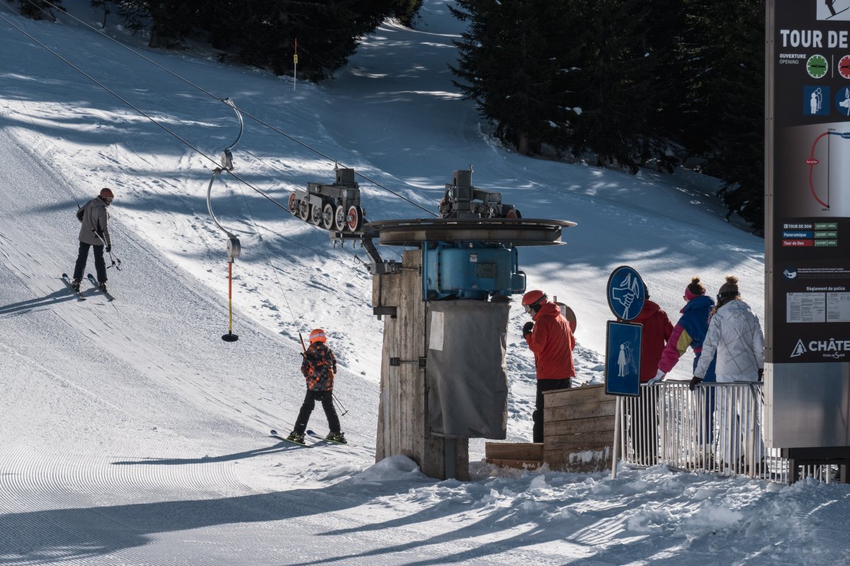 Talstation des Schlepplifts Tour de Don, Februar 2023