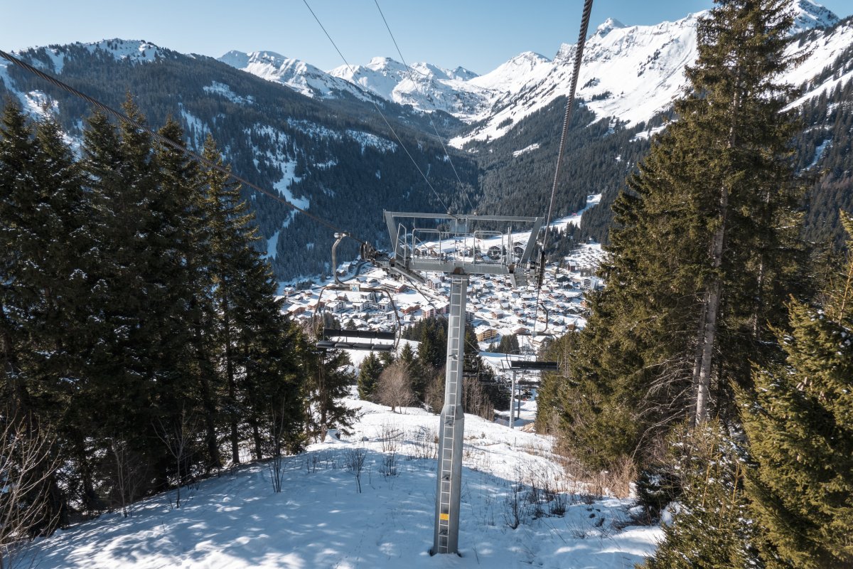 Sesselbahn Morgins-Les Têtes, Februar 2023