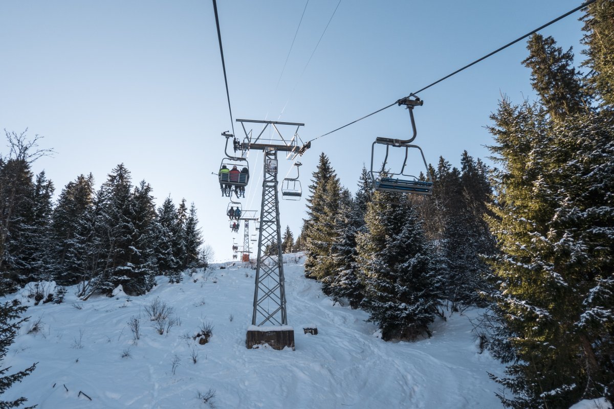 Städeli-Sesselbahn Foilleuse in ihrem letzten Betriebswinter