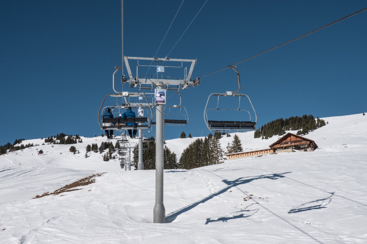 Sesselbahn Le Segneux-La Foilleuse, Februar 2023