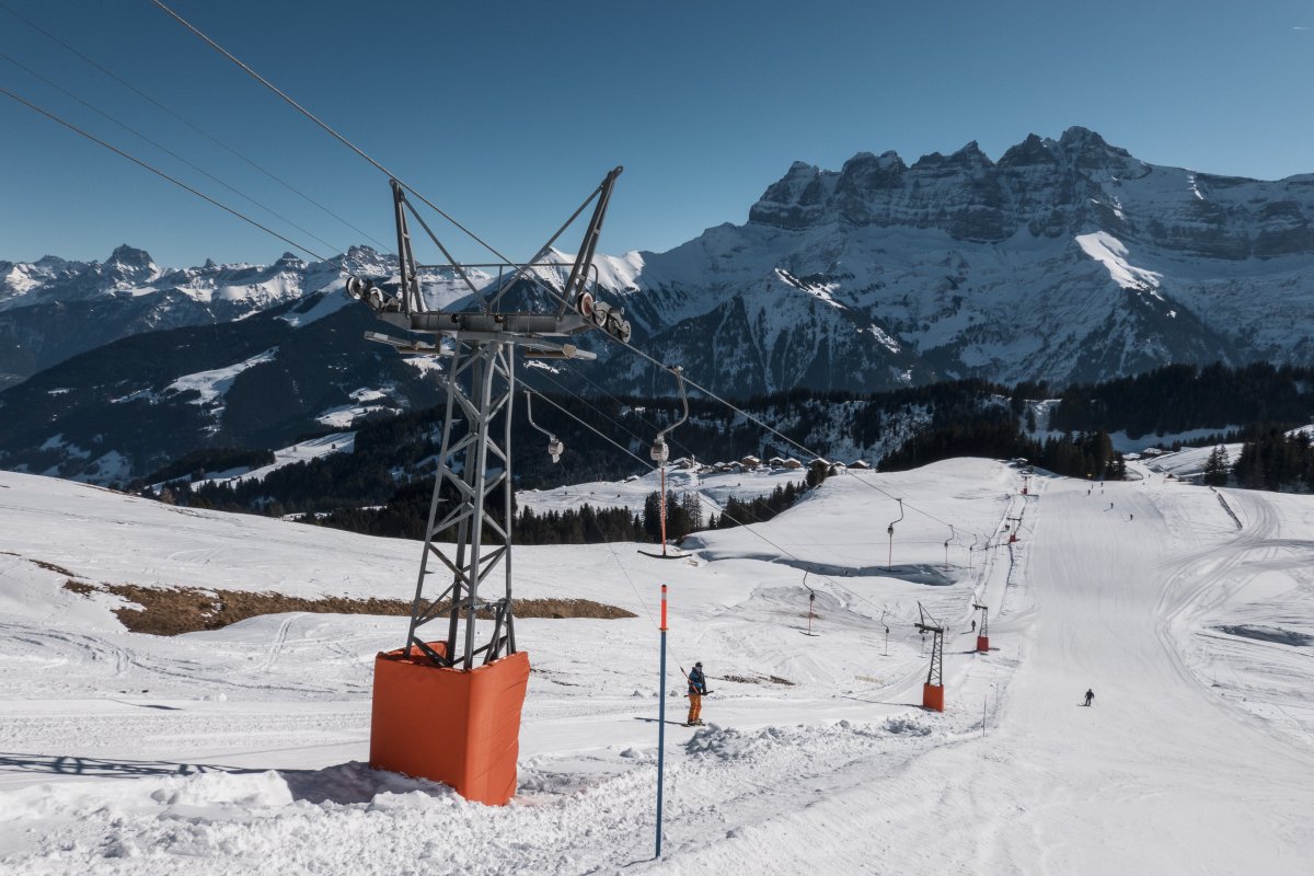 Schlepplift Derrière Pertuis, Februar 2023