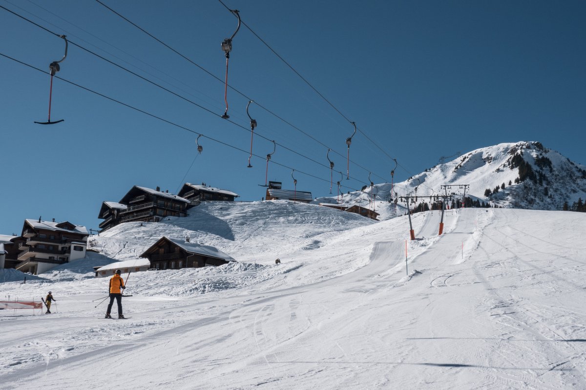 Skifahren an den Schleppliften Sépaya in Champoussin