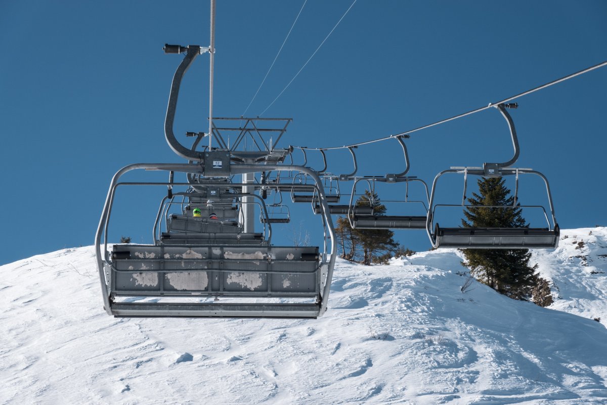 Sesselbahn Champoussin-Aiguille des Champeys, Februar 2023
