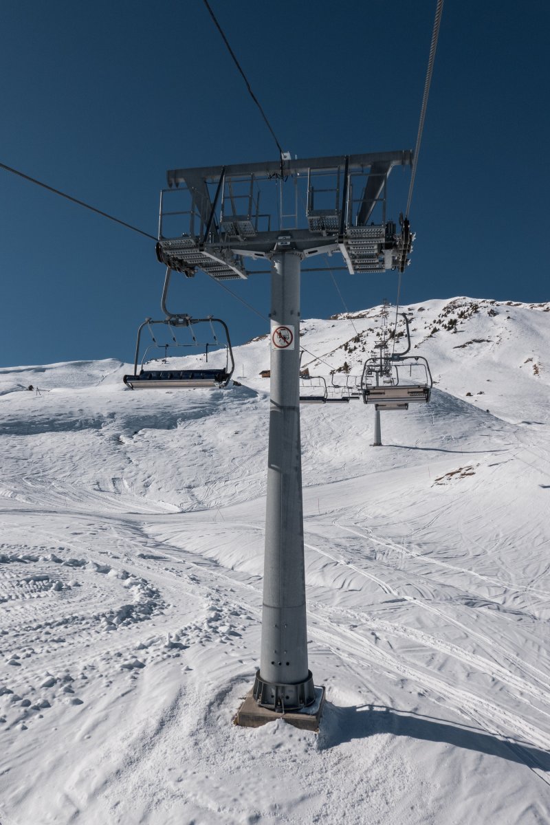 Sesselbahn En l'Eau-Pointe de l'Eau, Februar 2023