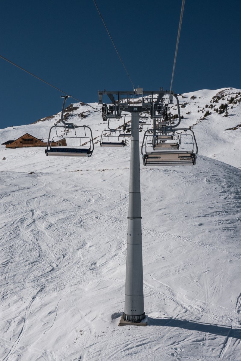 Sesselbahn En l'Eau-Pointe de l'Eau, Februar 2023