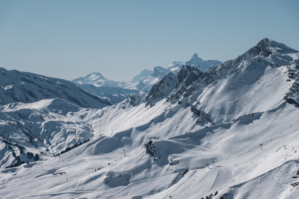 Panorama von der Pointe de l'Eau Richtung Les Crosets und Champéry