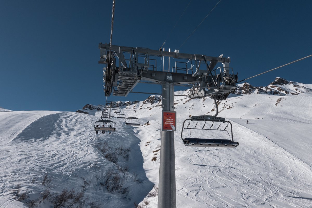 Sesselbahn Les Crosets-Grande Conche, Februar 2023
