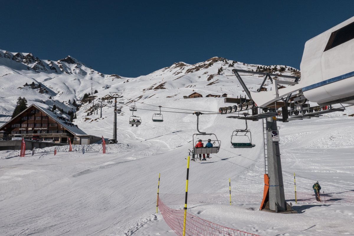 Sesselbahn Les Crosets-Pointe des Mossettes, Februar 2023