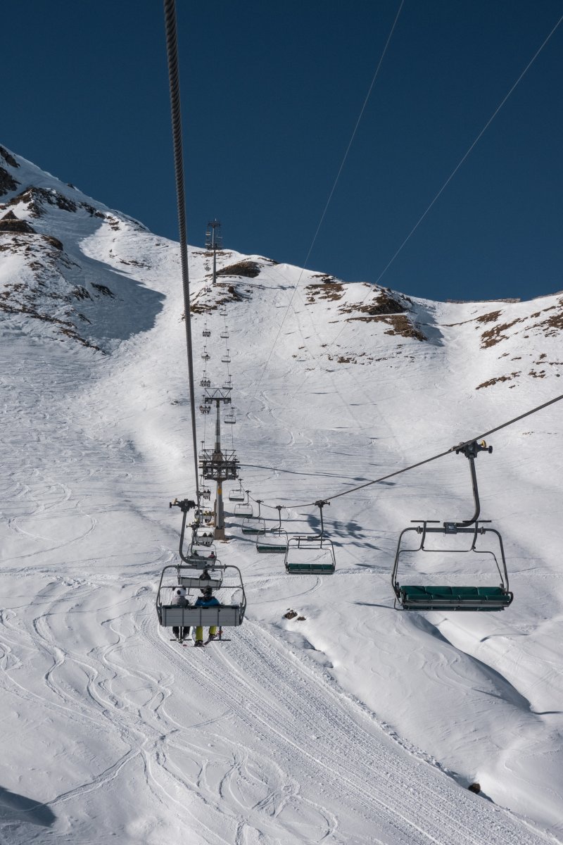 Sesselbahn Les Crosets-Pointe des Mossettes, Februar 2023