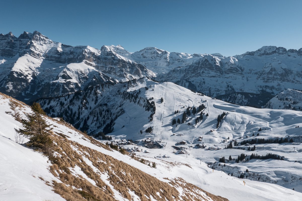 Panorama von der Pointe des Mossettes, Februar 2023