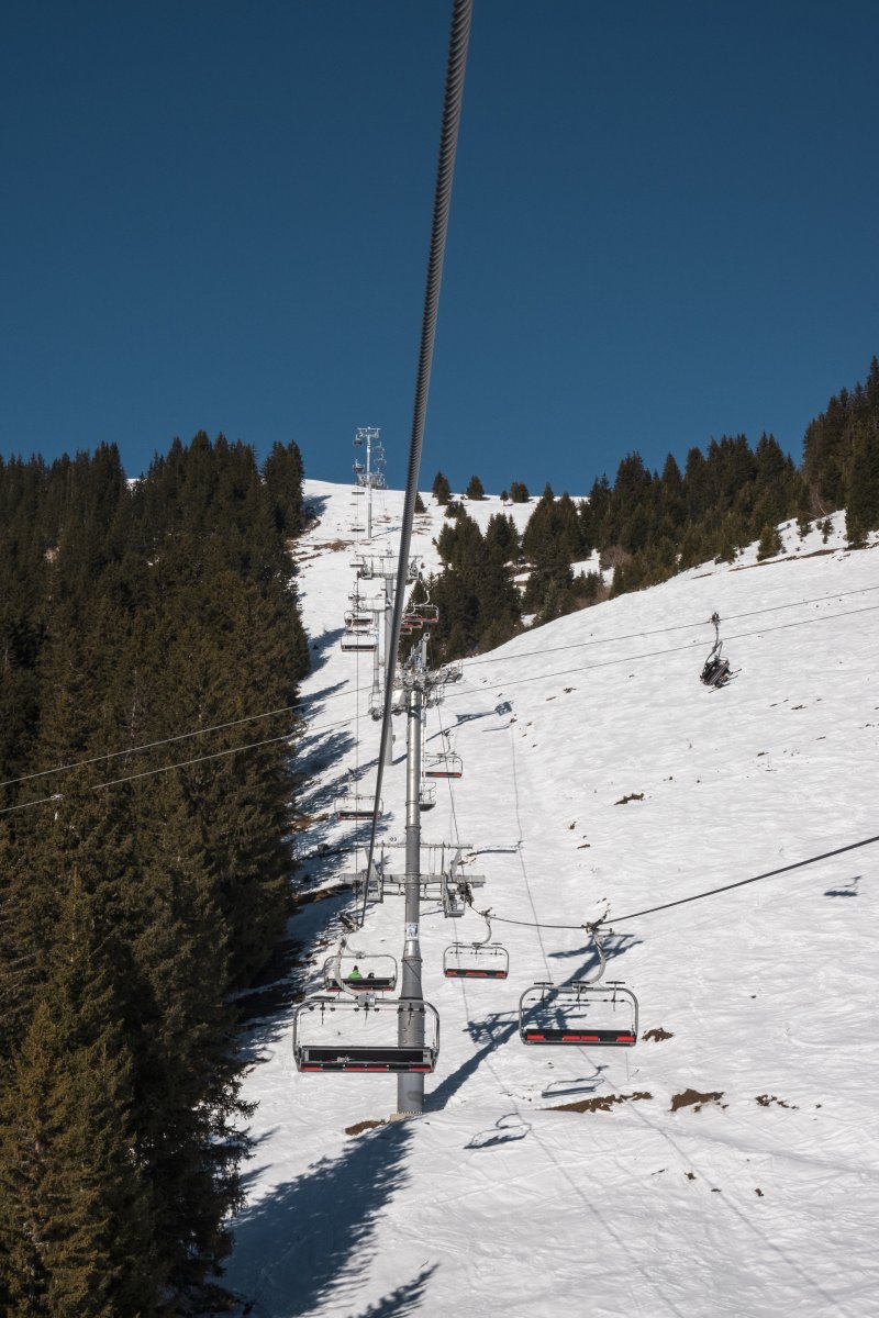 Sesselbahn Morclan, Februar 2023
