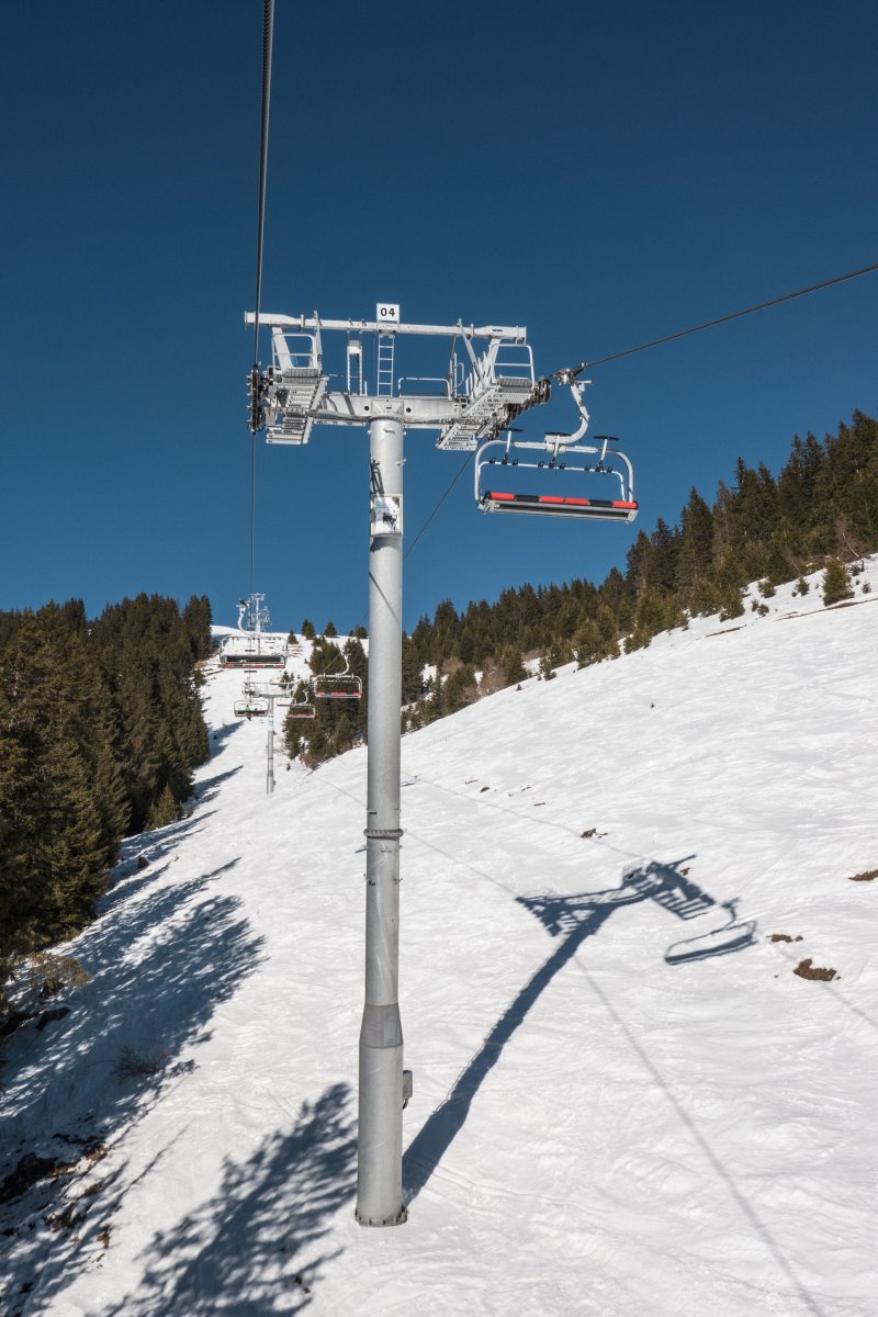 Sesselbahn Morclan, Februar 2023