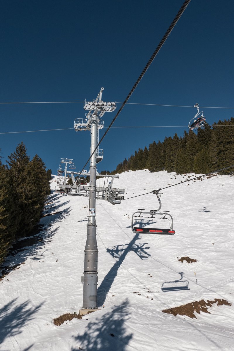 Sesselbahn Morclan, Februar 2023