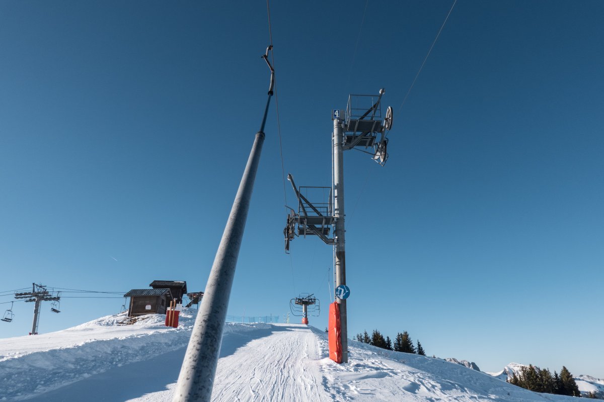 Schlepplift Contrebandiers, Februar 2023