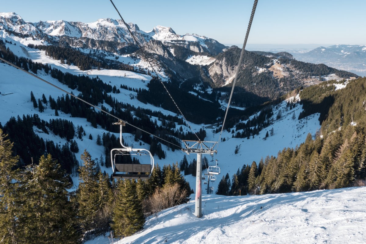 Aussichtsreiche Talfahrt vom Tête du Tronchey zum Plan du Croix in Torgon