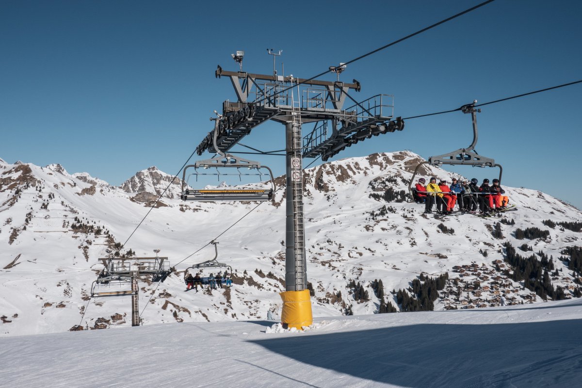 Sesselbahn Les Crosets, Februar 2023