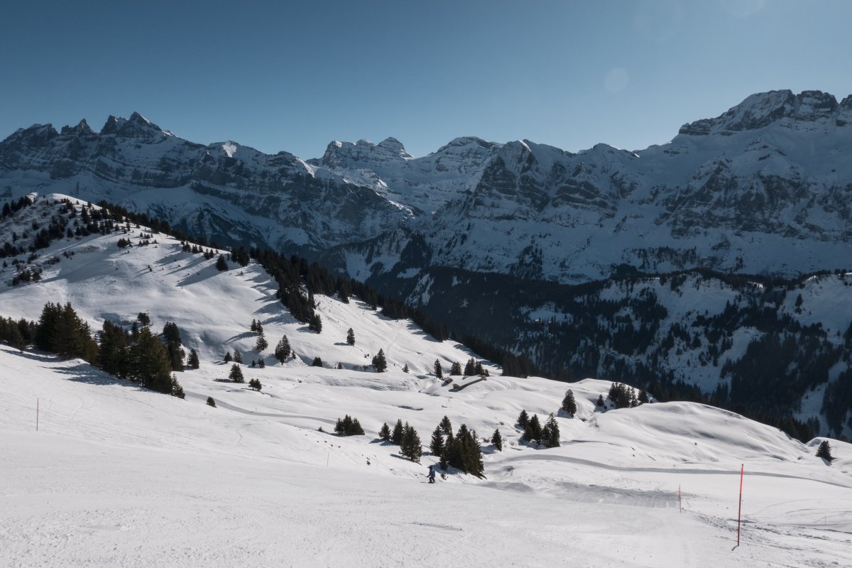 Talabfahrt vom Col de Ripaille nach Champéry-Grand Paradis