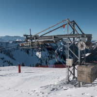 Bergstation des Schlepplifts Chaux Longe, Februar 2023