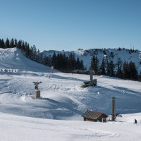 Talstation des Schlepplifts Chaux Longe, Februar 2023