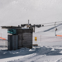 Talstation des Schlepplifts Porte d'Onnaz, Februar 2023