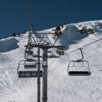 Sesselbahn Champoussin-Aiguille des Champeys, Februar 2023