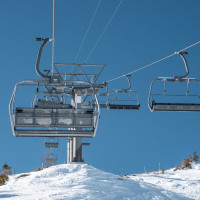 Sesselbahn Champoussin-Aiguille des Champeys, Februar 2023