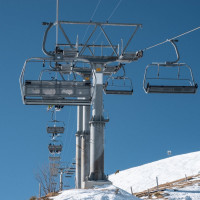 Sesselbahn Champoussin-Aiguille des Champeys, Februar 2023