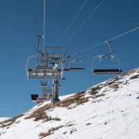 Sesselbahn Champoussin-Aiguille des Champeys, Februar 2023