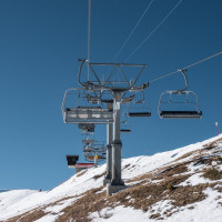 Sesselbahn Champoussin-Aiguille des Champeys, Februar 2023