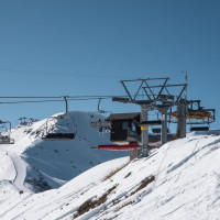 Bergstation der Sesselbahn Champoussin-Aiguille des Champeys, Februar 2023