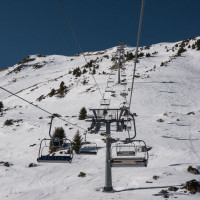 Sesselbahn En l'Eau-Pointe de l'Eau, Februar 2023