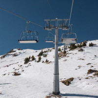 Sesselbahn En l'Eau-Pointe de l'Eau, Februar 2023