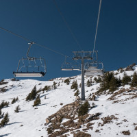 Sesselbahn En l'Eau-Pointe de l'Eau, Februar 2023