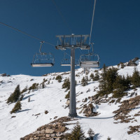 Sesselbahn En l'Eau-Pointe de l'Eau, Februar 2023