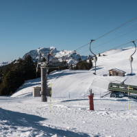 Bergstation des Schlepplifts Porte d'Onnaz, Februar 2023