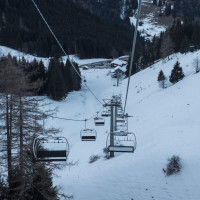 Sesselbahn Plan du Croix-Tête du Tronchey, Februar 2023