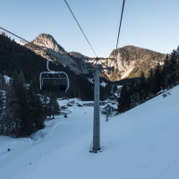 Sesselbahn Plan du Croix-Tête du Tronchey, Februar 2023